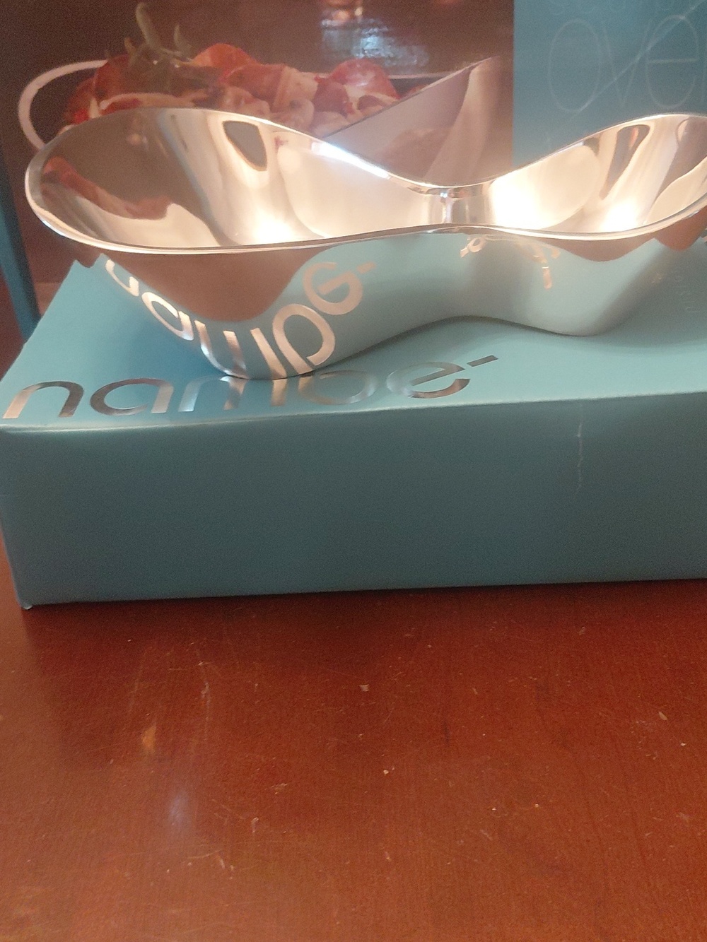Nambe 9" Ribbon Bowl - Picture 2 of 3